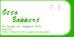 otto bappert business card